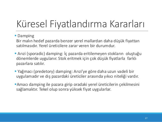 Pazarlamada fiyatlandırma stratejileri Pazarlamada fiyatlandırma stratejileri