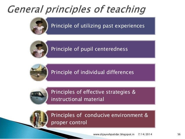 Principles of education and teaching learning process