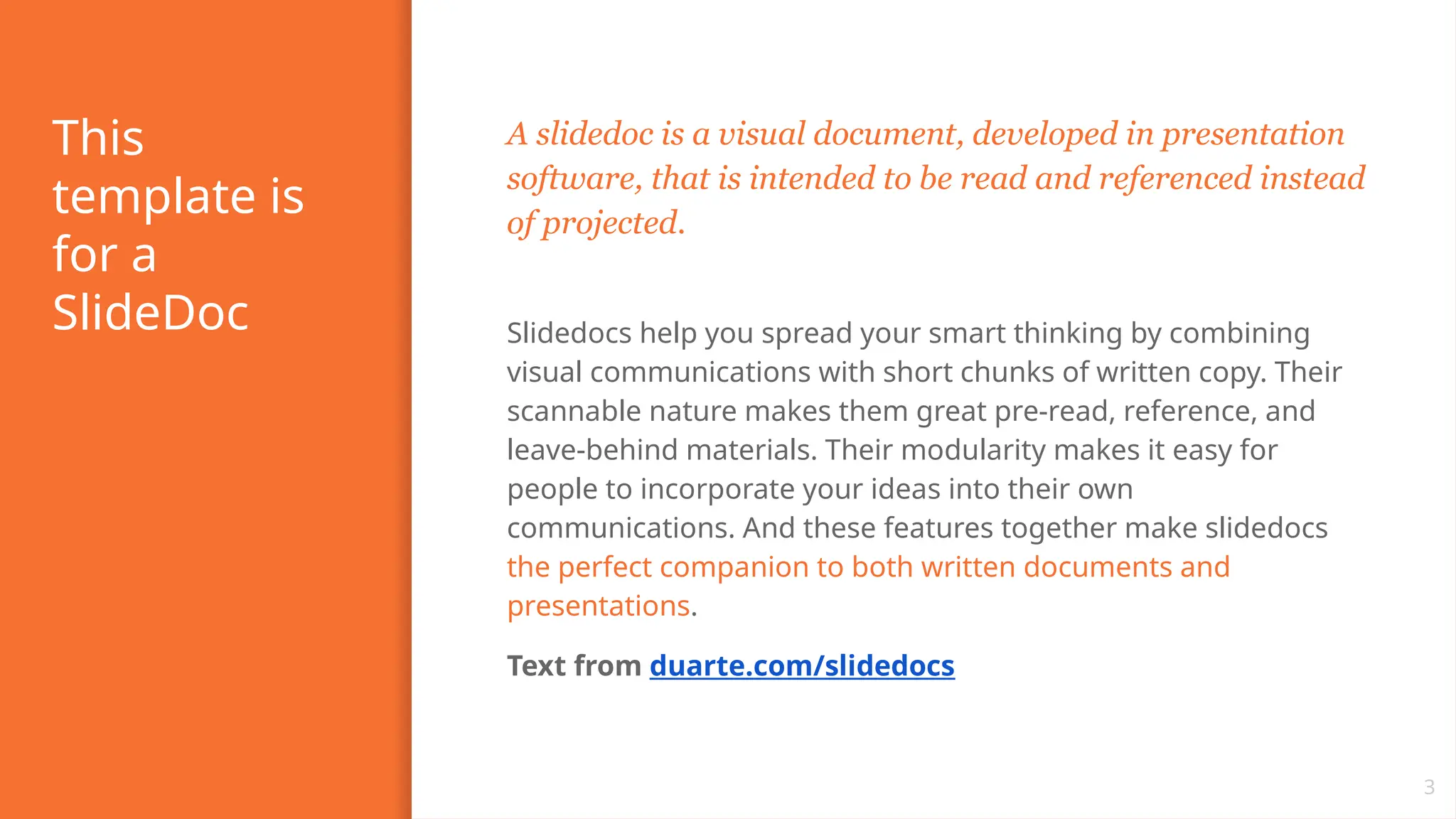 Sample Slidedoc PowerPoint Template from SlidesCarnival - Ulysses | PPTX