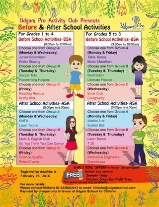 Udgam Matters January 2016