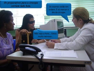 Os preparativos para a cirurgia corriam tudo bem. Os exames estão em ordem, é só marcar o dia da cirurgia Não vejo a hora,estou muito nervosa... Os preparativos para a cirurgia corriam tudo bem. Não vejo a hora... Estou muito nervosa... Os exames estão em ordem. É só marcar o dia da cirurgia. 