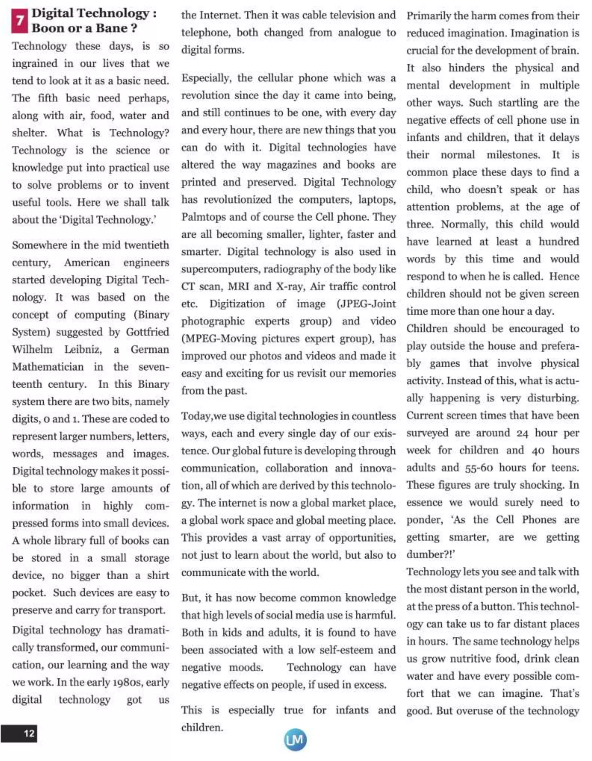 Udgam Matters - September Issue 