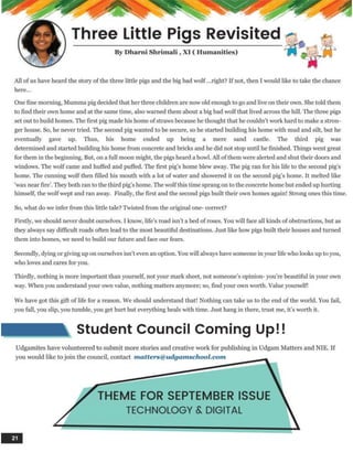 Udgam Matters August