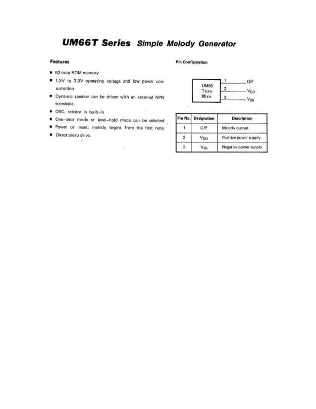 UM66 Transistor data sheet