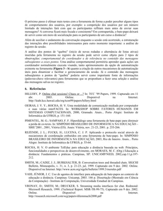 Uma Ferramenta de Bate Papo Com Mecanismos De