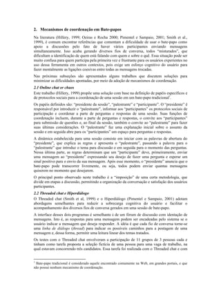 Uma Ferramenta de Bate Papo Com Mecanismos De