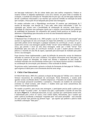 Uma Ferramenta de Bate Papo Com Mecanismos De