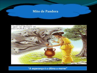 Mito de Pandora “ A esperança é a última a morrer” 