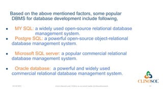Database Creation and Management with ML | PDF