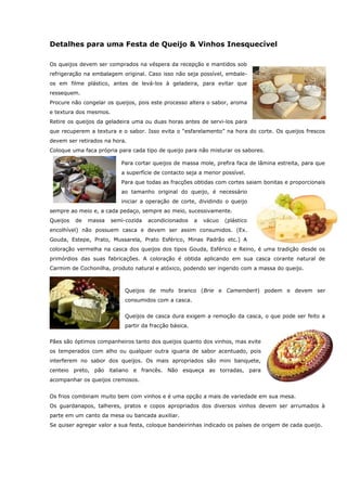 Uma inesquecível noite de queijos e vinhos | DOC