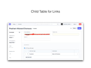Child Table for Links
 