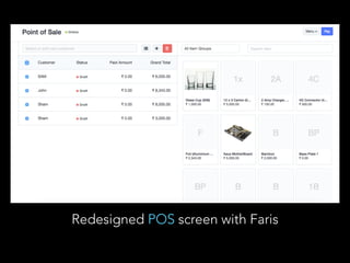 Redesigned POS screen with Faris
 