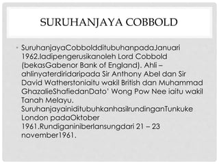 tujuan penubuhan suruhanjaya cobbold