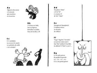 Uma letra puxa a outra impressão