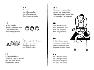 Uma letra puxa a outra impressão