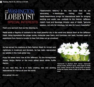 Umami bar improvement article on washington lobbyist