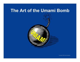 Exploring Umami: The Fifth Taste