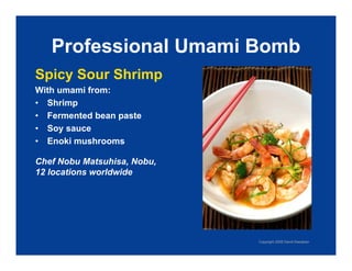Exploring Umami: The Fifth Taste