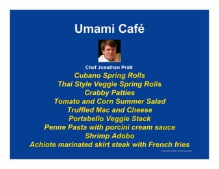 Exploring Umami: The Fifth Taste