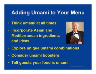 Exploring Umami: The Fifth Taste