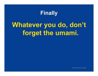 Exploring Umami: The Fifth Taste