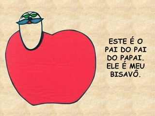 ESTE É O PAI DO PAI DO PAPAI. ELE É MEU BISAVÔ. 