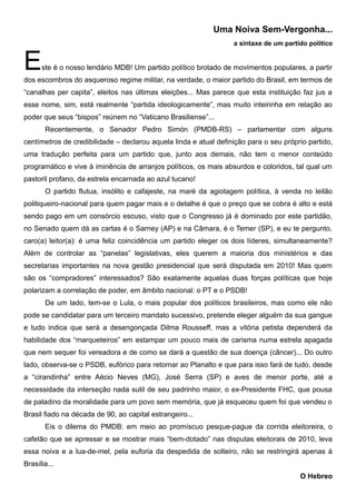 Uma Noiva Sem Vergonha