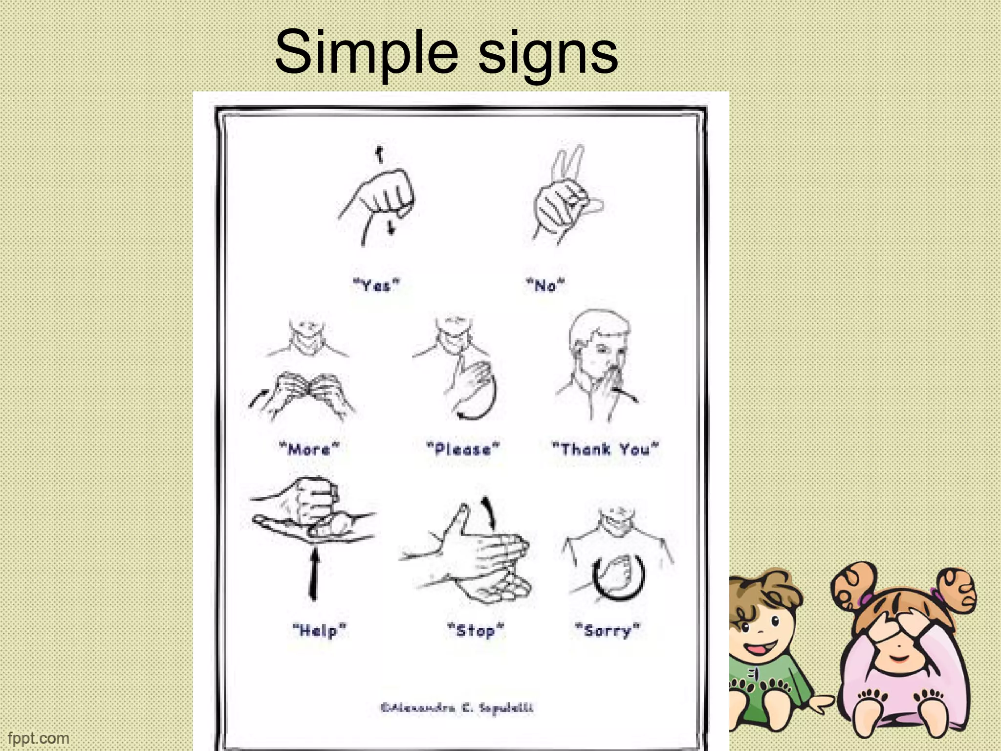 Simple signs
 