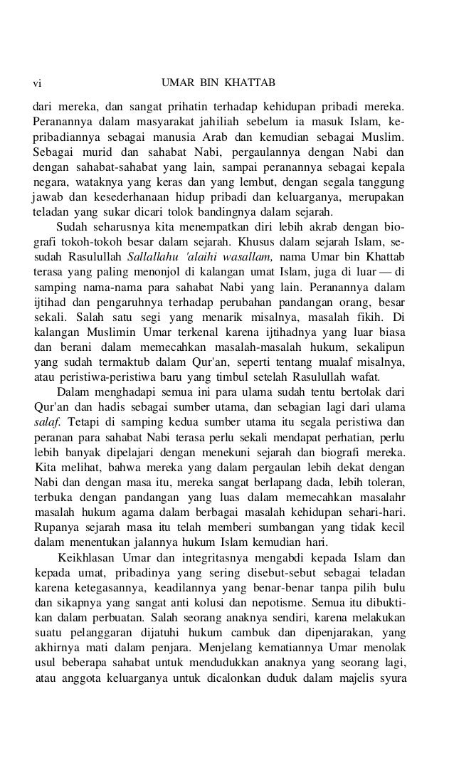 Umar Ibn Khattab By Muhamad Husain Haekal