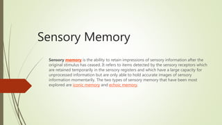 Memory Impression How to improve your memory | PPTX