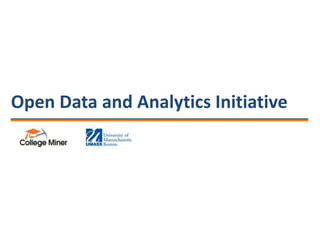 Open Data and Analytics Initiative
 