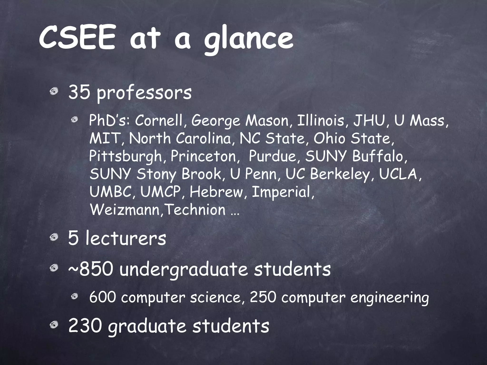 UMBC undergraduate computer science program | PPT