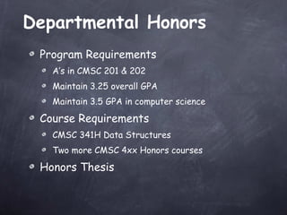UMBC undergraduate computer science program | PPT