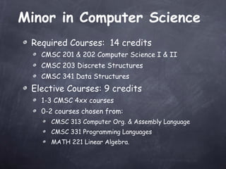 UMBC undergraduate computer science program | PPT