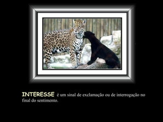 INTERESSE   é um sinal de exclamação ou de interrogação no final do sentimento. 