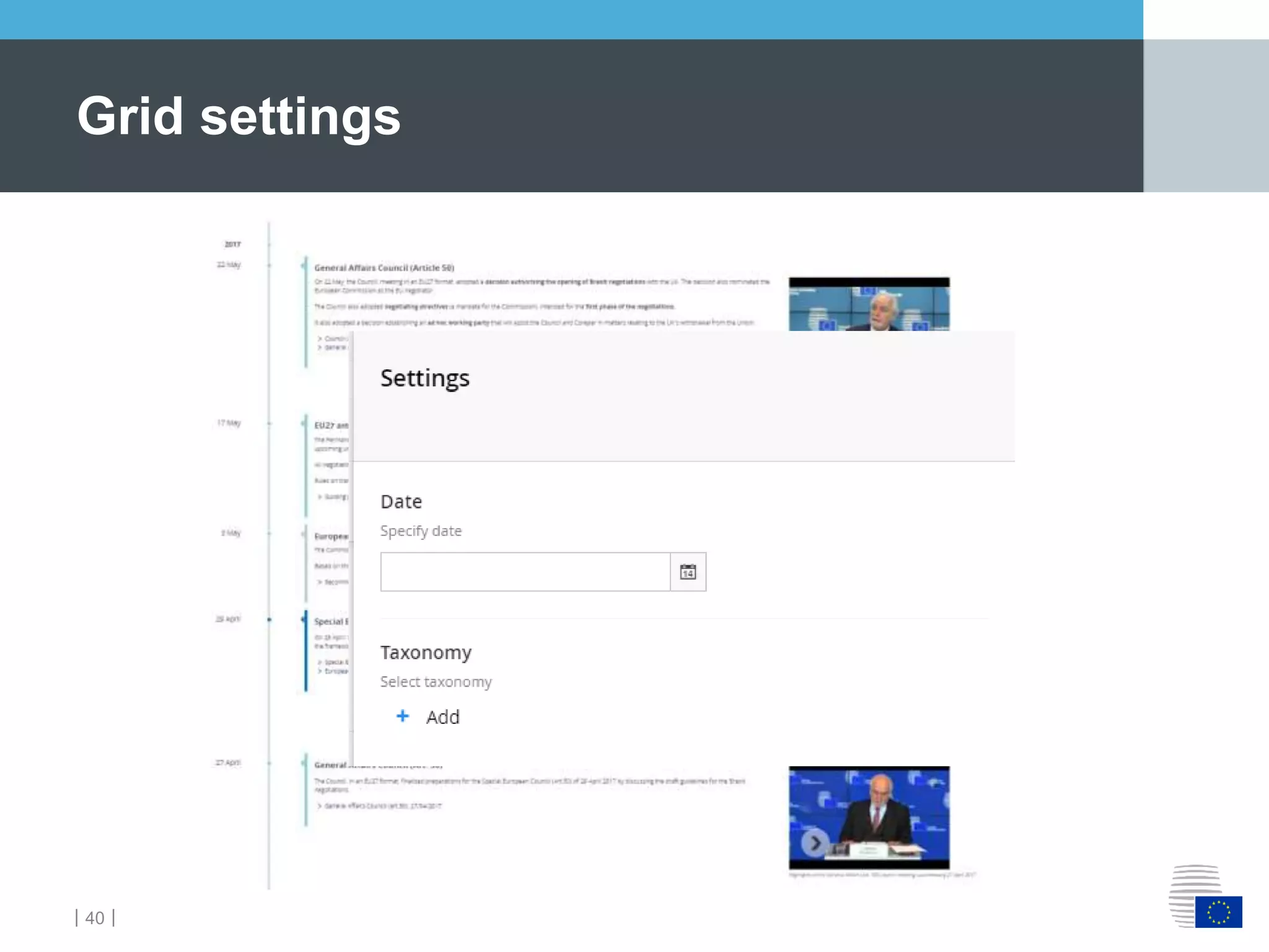 ｜40｜
Grid settings
 