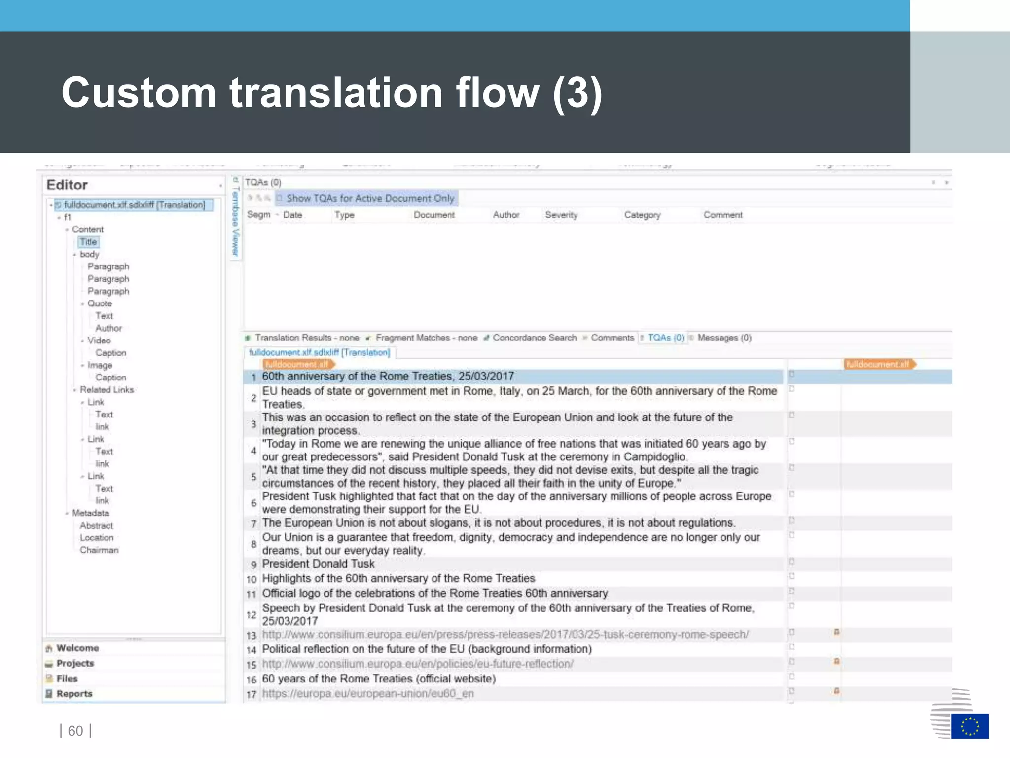 ｜60｜
Custom translation flow (3)
 