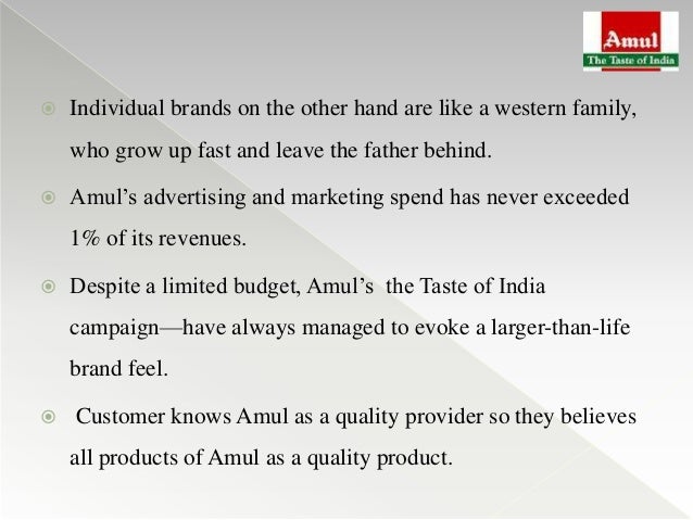 umbrella branding of amul This case study discusses the brand building challenges of amul. umbrella branding of amul This case study discusses the brand building challenges of amul.