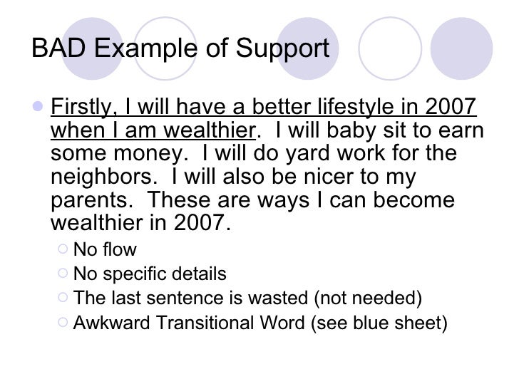 Umbrella Support Examples