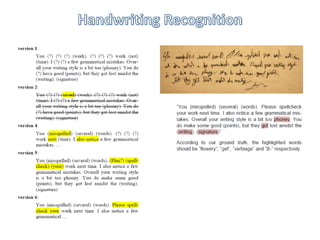 Handwriting Recognition
