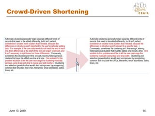 All Mobile Users Are Situationally Disabled62joint work with Rajeev NajakMechanicalTurkWhen is Barack Obama speaking at MIT?June 10, 2010