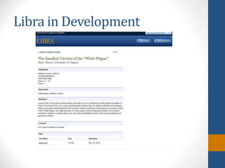 Libra in Development