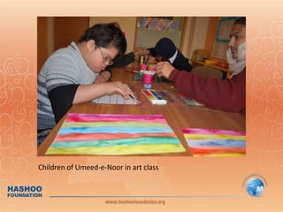 Children of Umeed-e-Noor in art class
