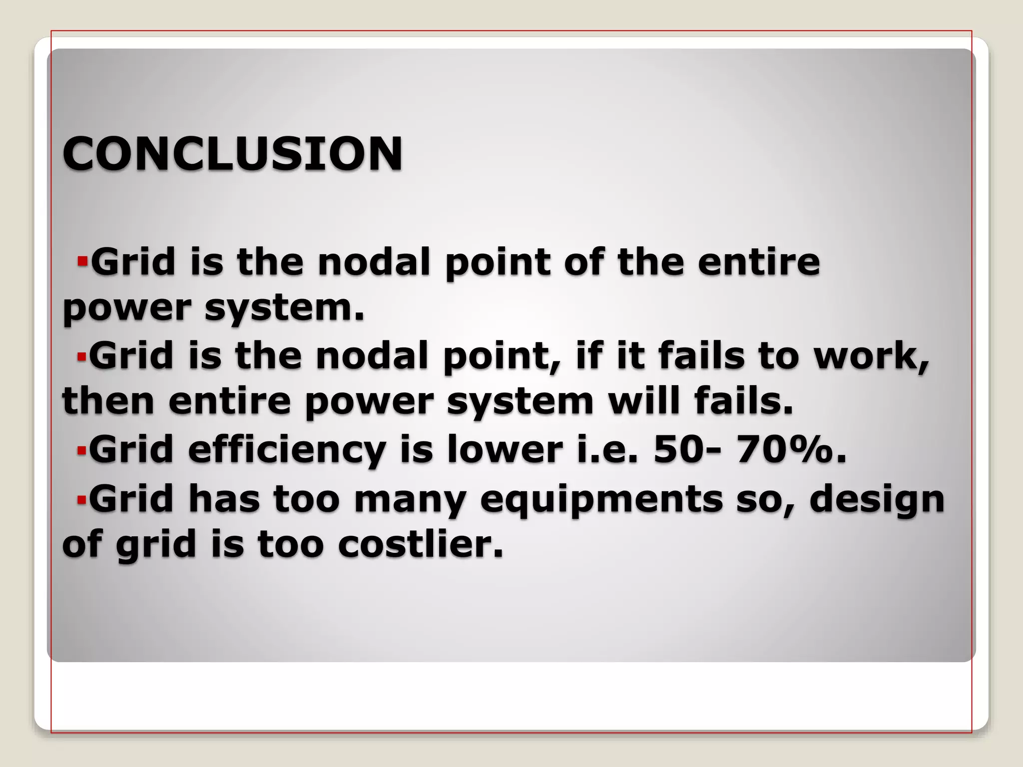presentation on power grid system | PPTX