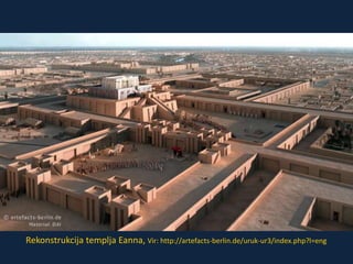 Rekonstrukcija templja Eanna, Vir: http://artefacts-berlin.de/uruk-ur3/index.php?l=eng 
 