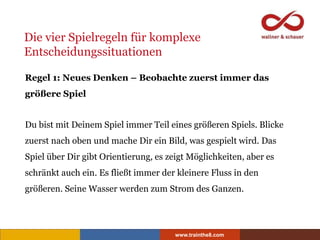 www.trainthe8.com
Quelle: Das innere Spiel – Wie Entscheidung und Veränderung spielerisch gelingen, BusinessVillage Verlag...