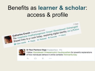 Becoming a Networked Scholar