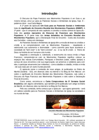 Um Guia  para as Pastorais Sociais e Ambientais