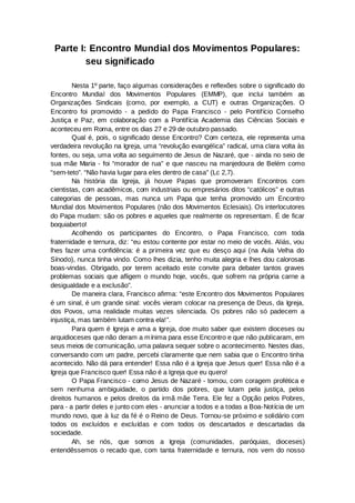 Um Guia  para as Pastorais Sociais e Ambientais