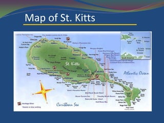 Map of St. Kitts
 